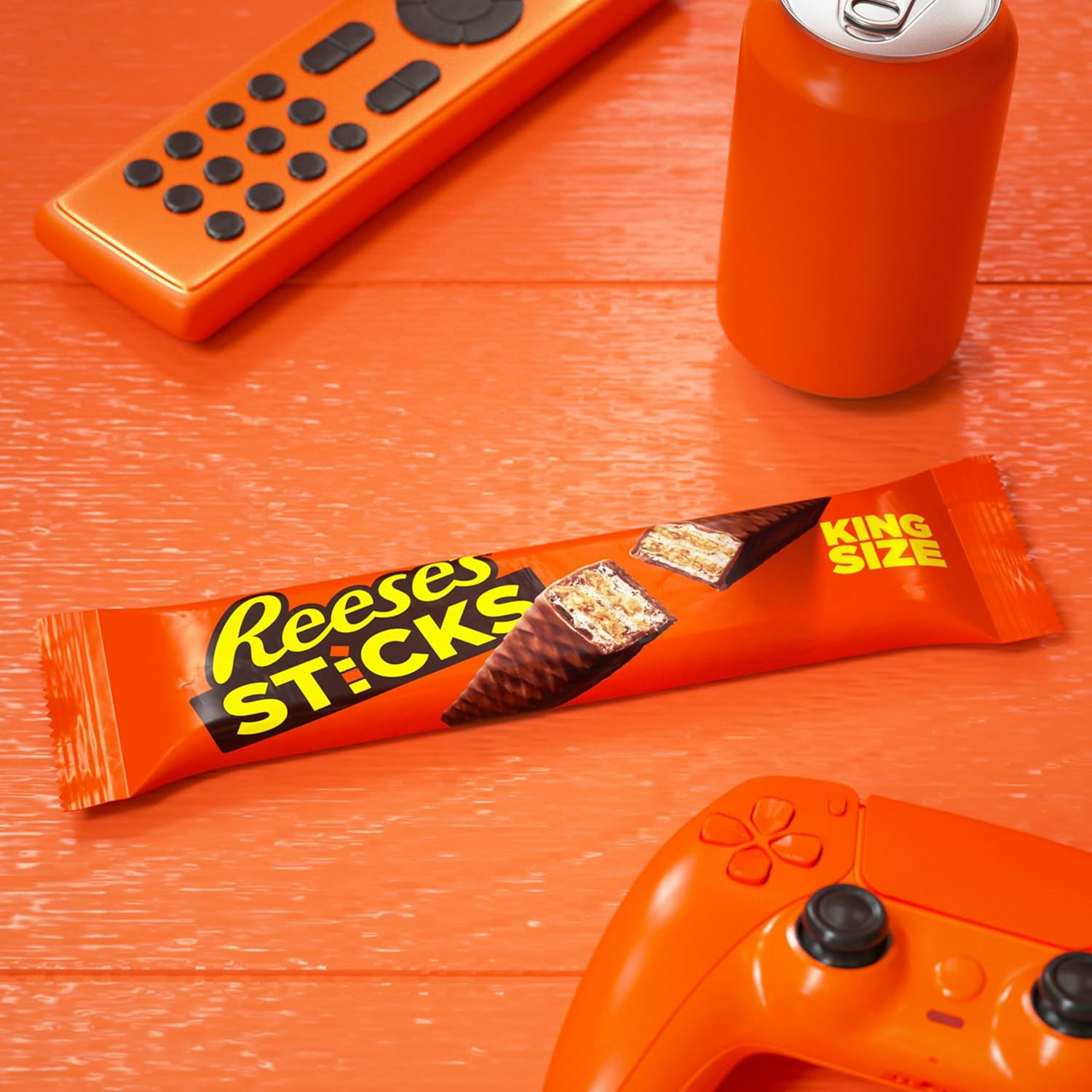 STICKS Milk Chocolate Peanut Butter Wafer King Size, Candy Packs, 3 Oz (24 Count