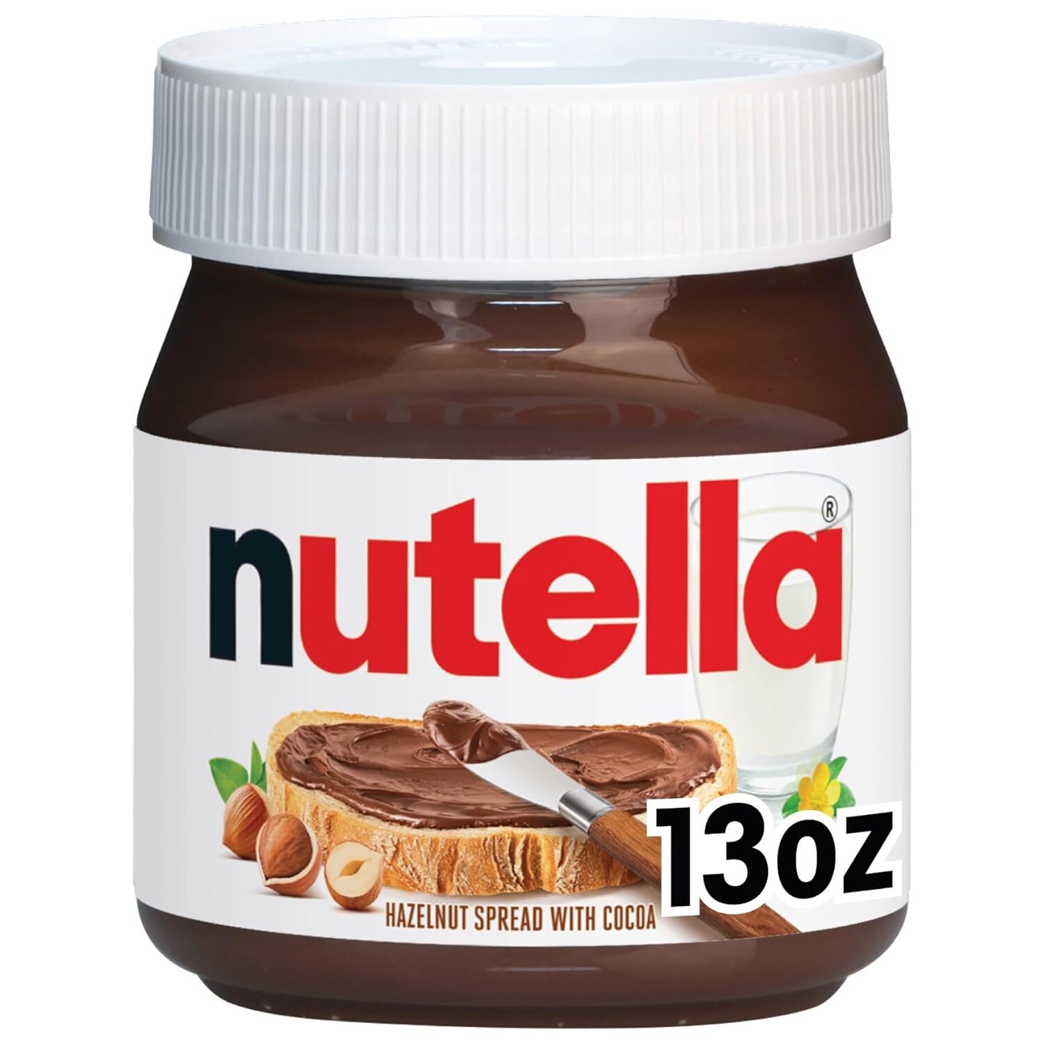 Crema De Avellanas Con Cacao Para El Desayuno, Frasco De 13 Oz