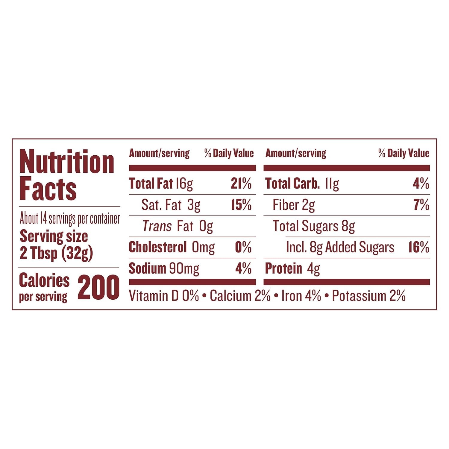 Rich and Creamy 16 Ounce Gluten-Free Chocolate Hazelnut & Almond Butter Delight