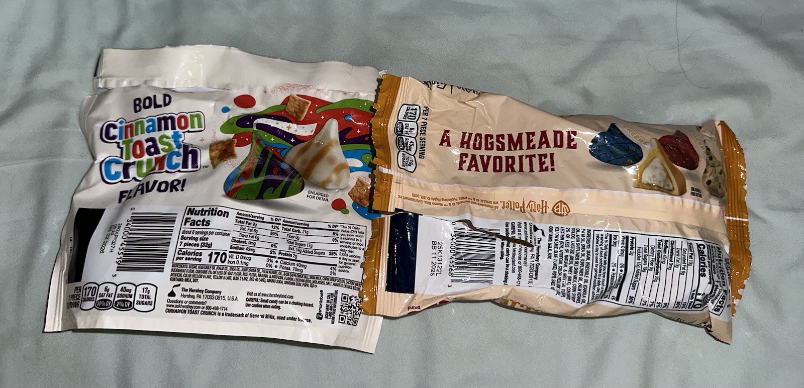 2-Pack Hershey’s Kisses – Butterbeer (Harry Potter) & Cinnamon Toast Crunch
