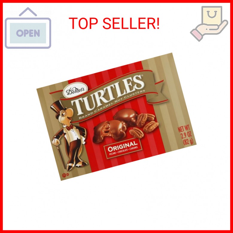 DeMet’s Turtles Brand Caramel Nut Clusters 2.9 Ozs, 2 Packs
