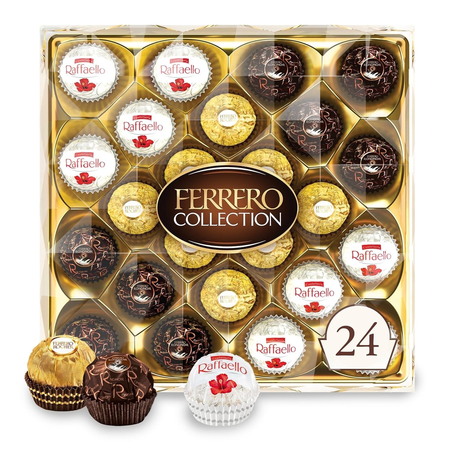 Indulge in Ferrero Collection – 24 Count Hazelnut, Dark Choco & Coconut Treats