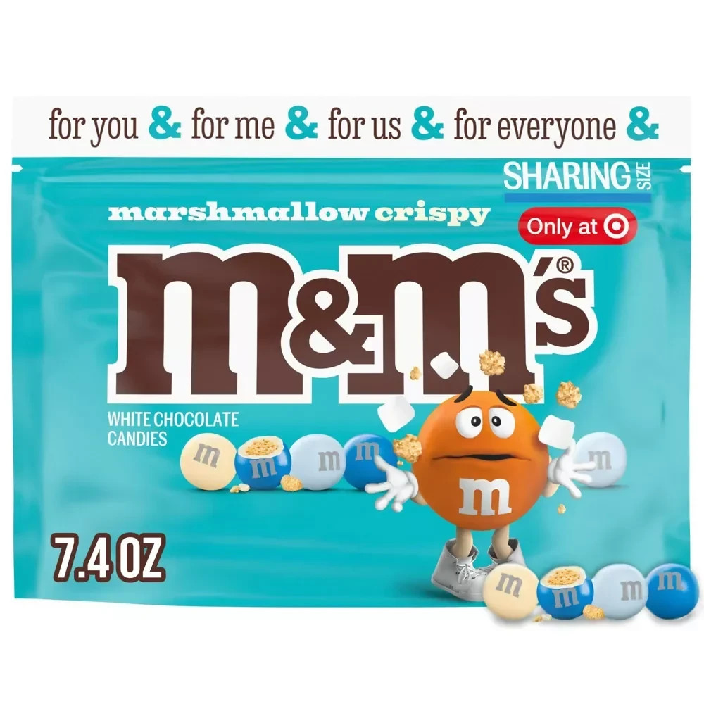 M&Ms Marshmallow Crispy White Choclate Bag 7.4 oz Target Exclusive