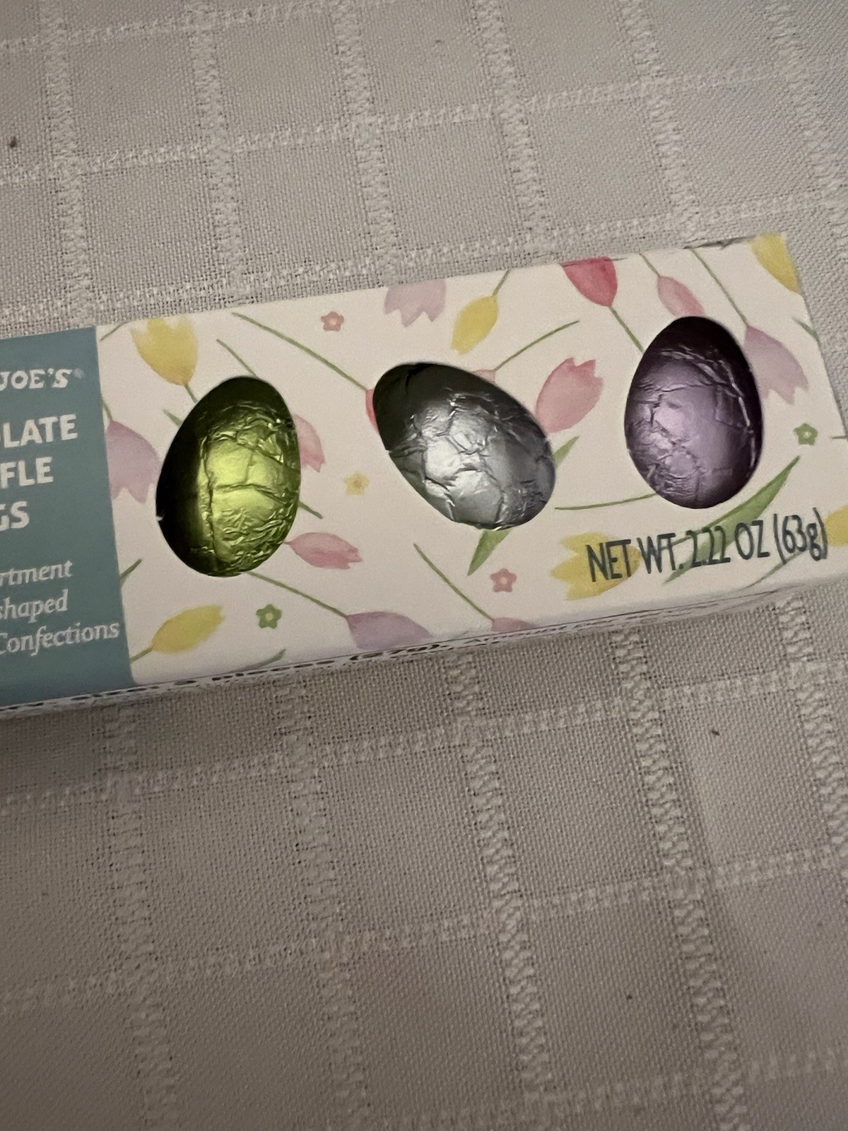Trader Joe’s Chocolate Truffle Eggs 2.22oz 63g 1 Box Easter