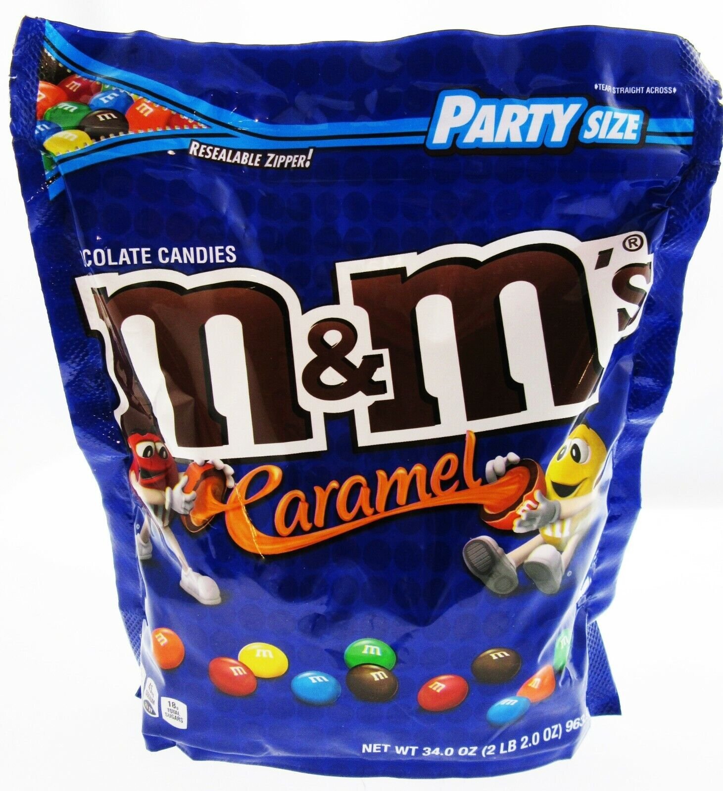 M&M’s ~ Caramel ~ m and m ~ Candy ~ 34oz Party Size Bag