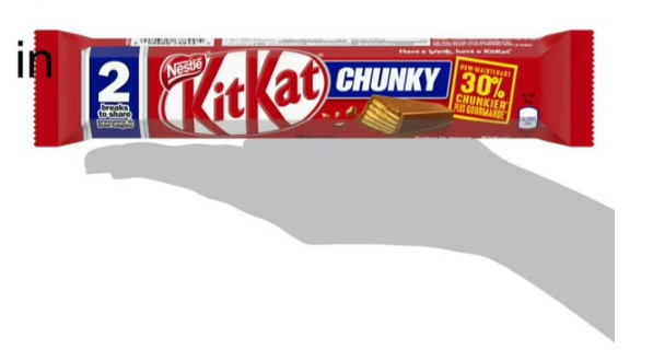 Kit Kat Canada Chunky King Size Chocolate Bar, 85g (4 Pack)
