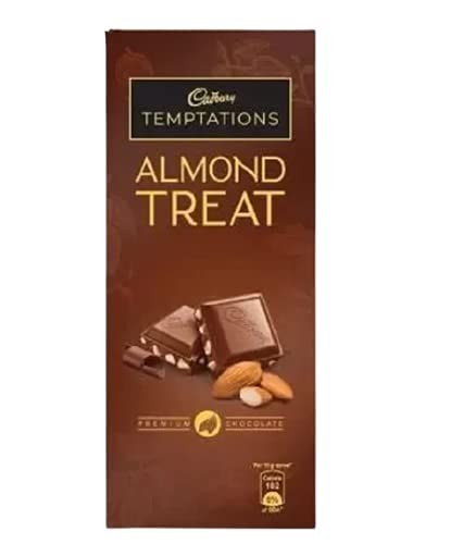 Cadbury Temptations Almond Treat Premium Milk Chocolate Bar 70g – Pack of 2