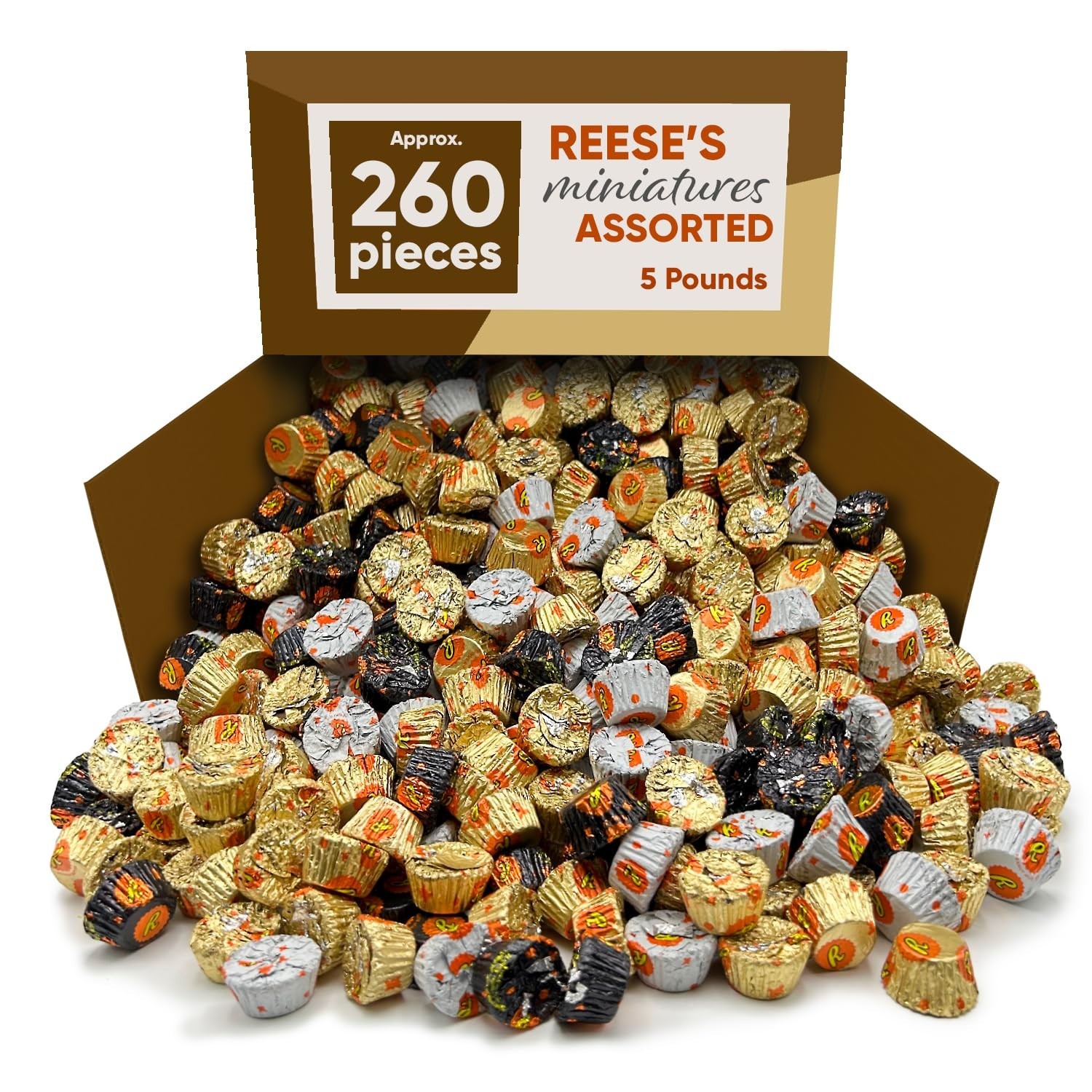Reese’s PB Cups Miniatures Assortment Bulk Chocolate Halloween Candy (5 Pounds)