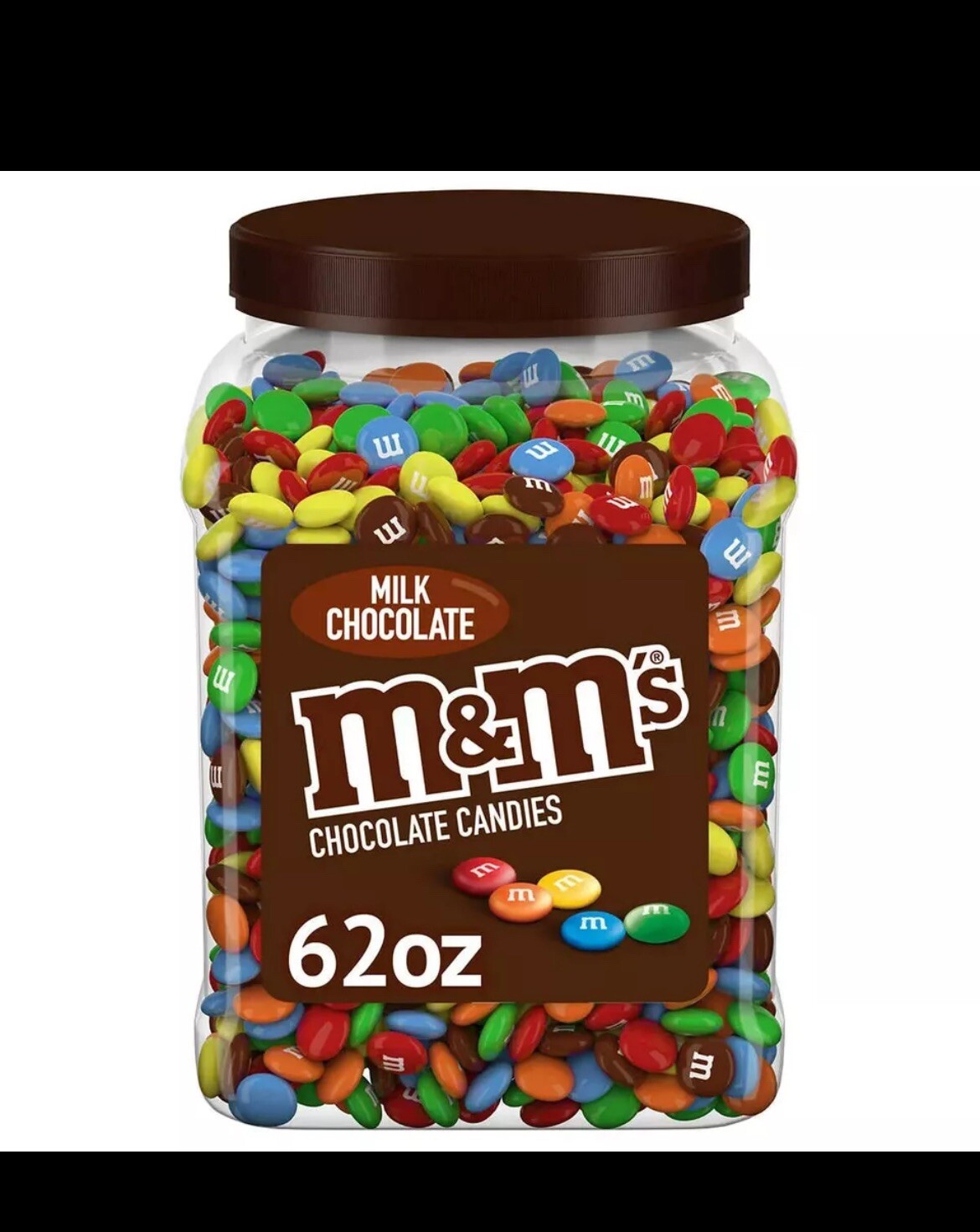 M&M’S Milk Chocolate Candy Bulk Jar, 62 oz