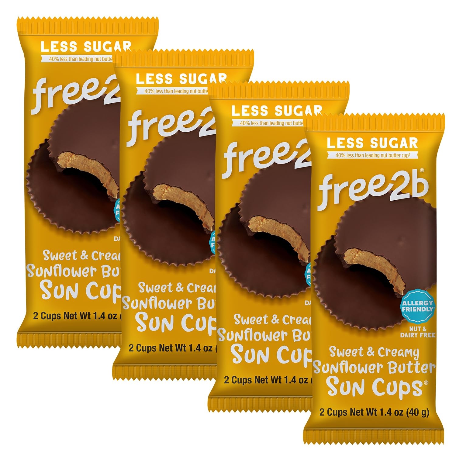 (Pack of 12) Free 2B Foods Chocolate Cup Rice 2 Pc 1.4 Oz
