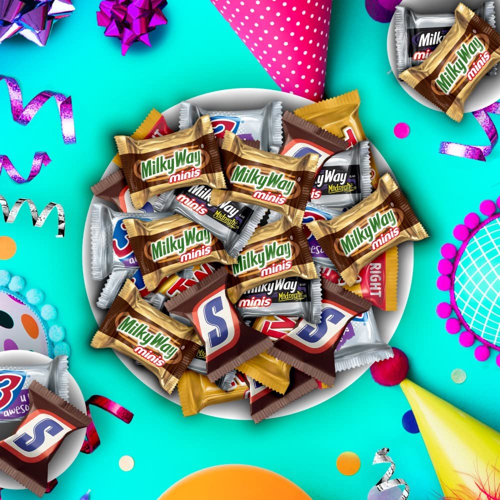 Mars Snickers Twix 3 Musketeers Milky Way Milky Way Midnight Minis Back To