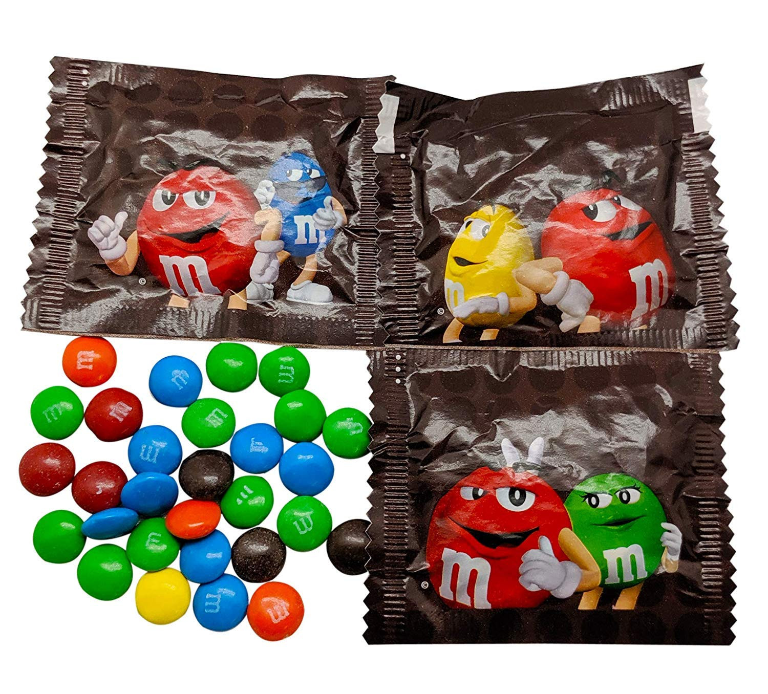 M&M’s Milk Chocolate Fun Size Packets, Individually Wrapped, Bulk Bag (2 Pounds)
