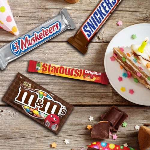 M&M’S, SNICKERS, 3 MUSKETEERS, SKITTLES & STARBURST Full Size Chocolate Candy