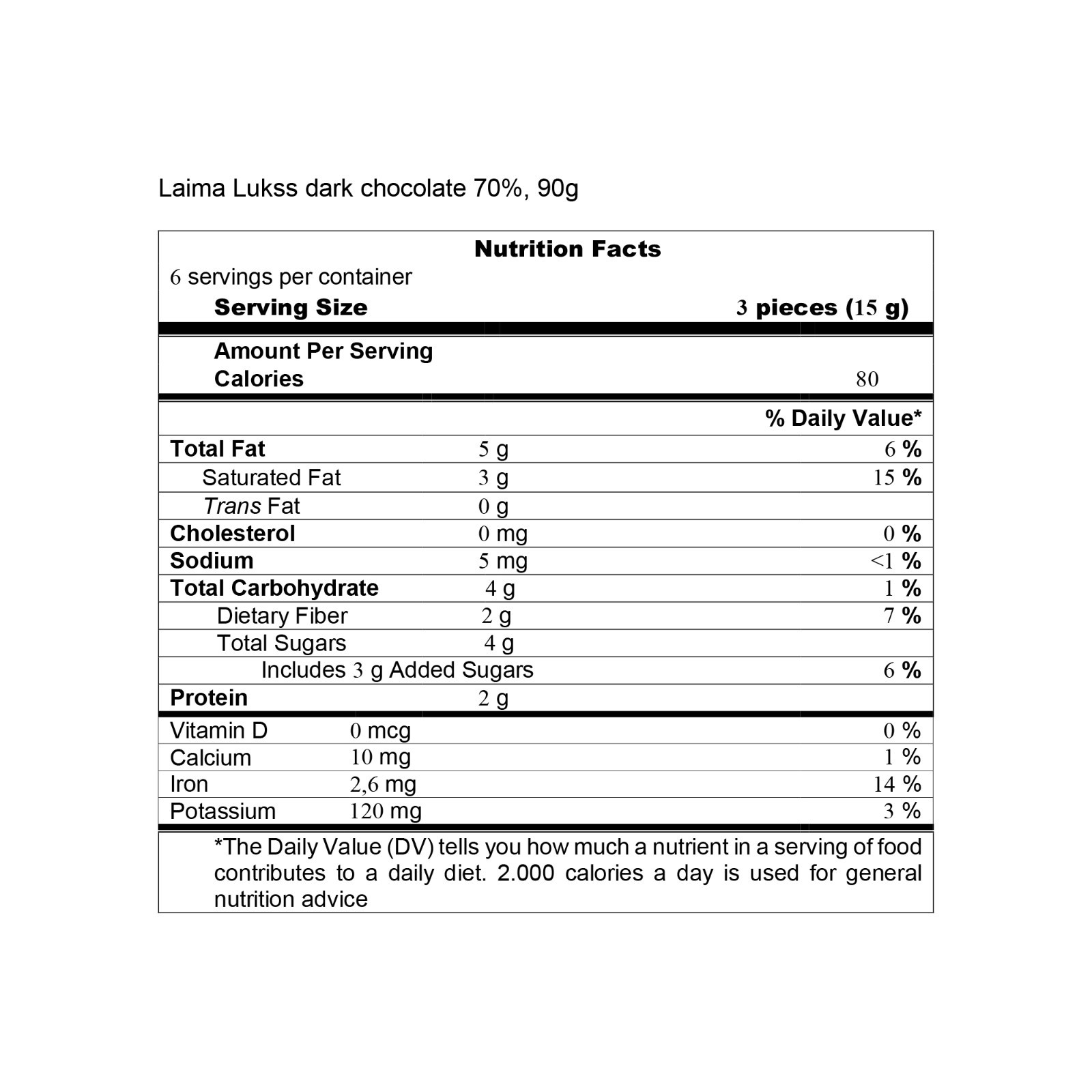 Laima Dark Chocolate Variety Pack 1, 90 g Bar (Pack of 5)