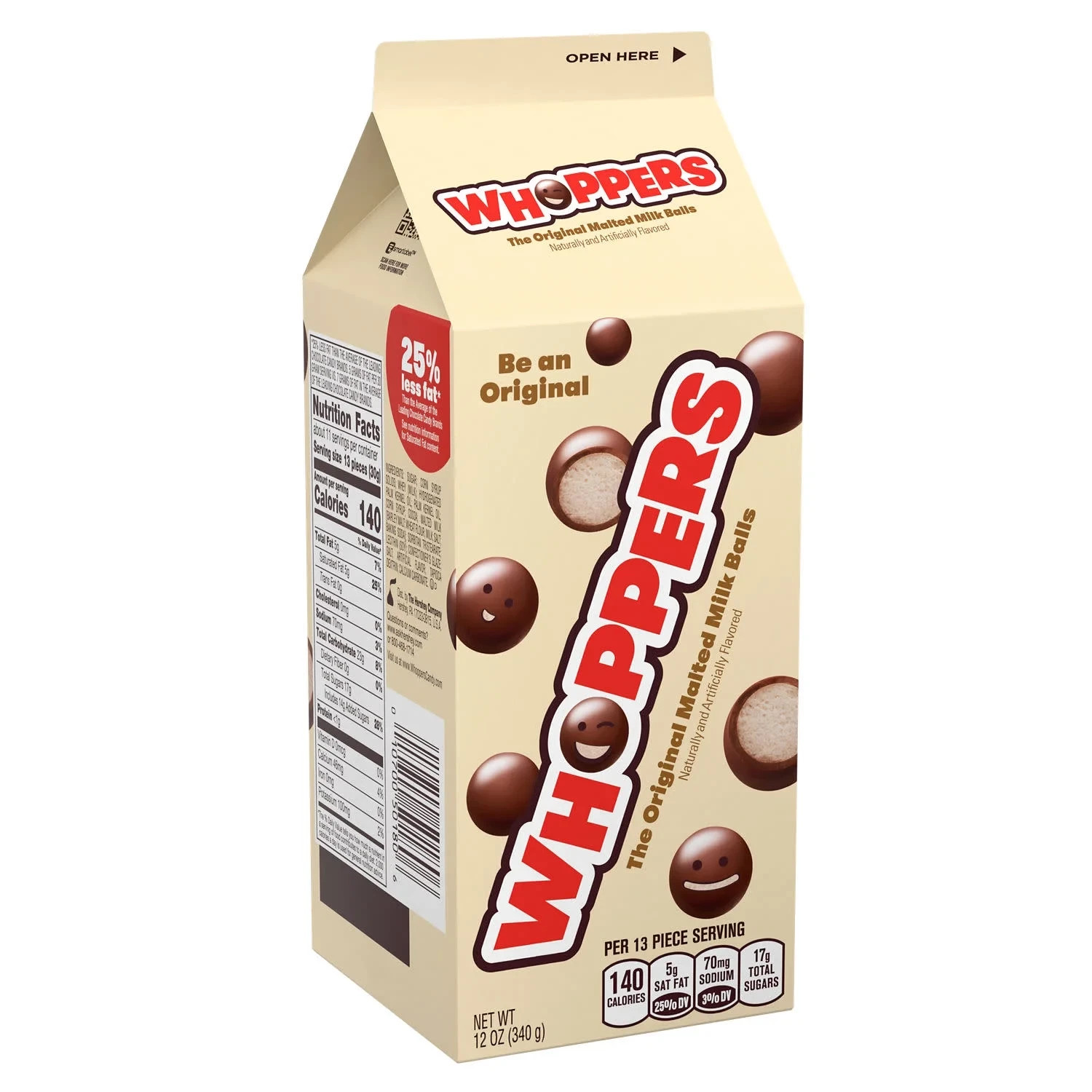 ( 2Pack) WHOPPERS The Original Malted Milk Balls, Movie Snack, Candy 12 oz…