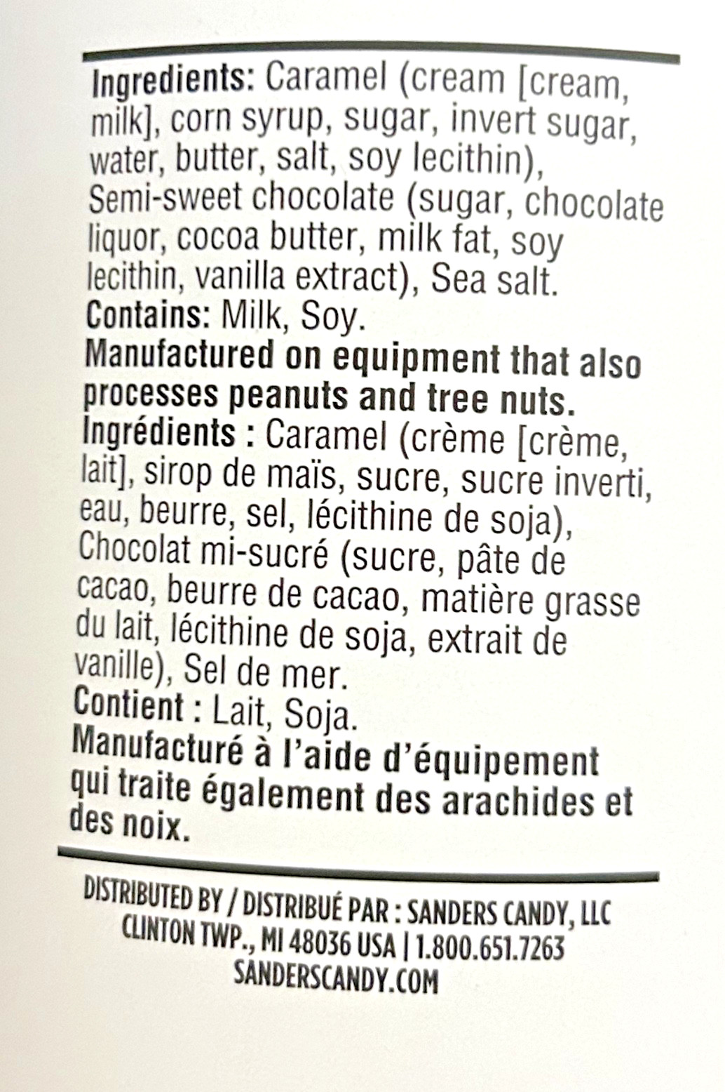 Sanders Dark Chocolate Sea Salt Caramels