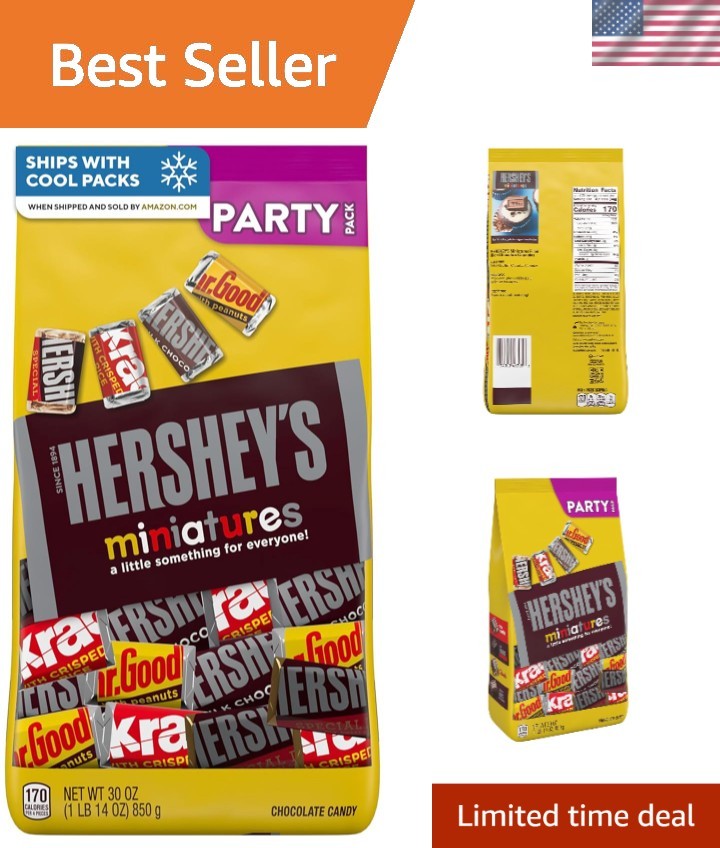 Miniatures Assorted Chocolate Candy Bulk Variety Party Pack, 30 oz