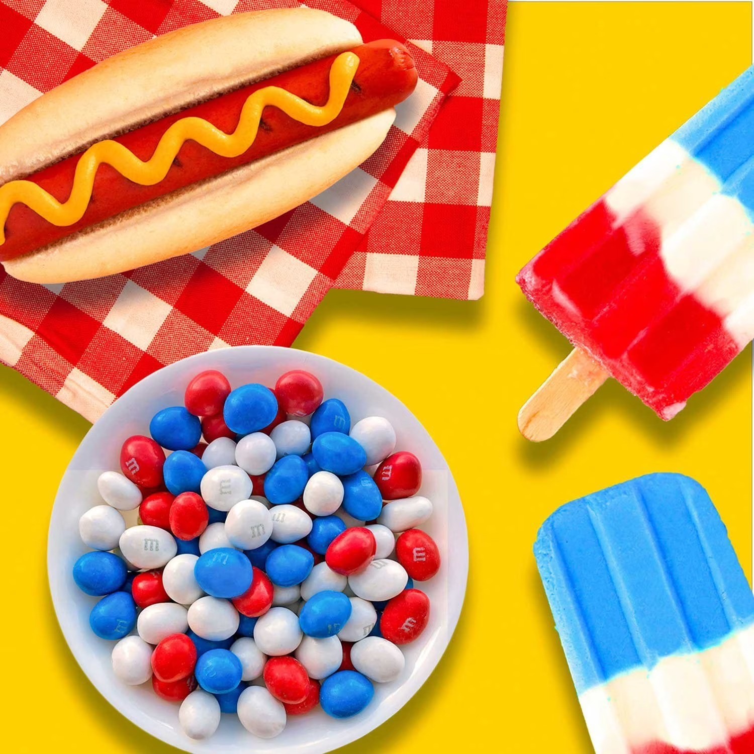 M&M’S Red, White & Blue Peanut Milk Chocolate Candy, 62 oz.