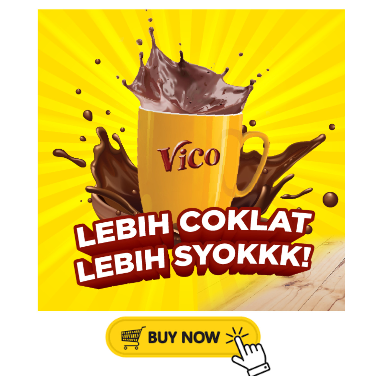 Vico Chocolate Malt Drink High Protein Product Of Malaysia 2kg Free Shipping