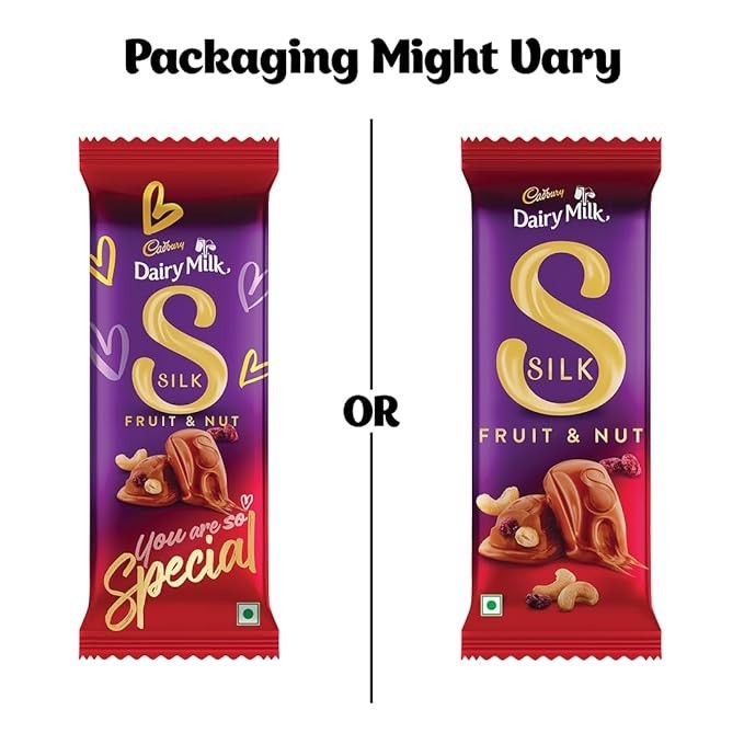 Cadbury Dairy Milk Silk Fruit and Nut Chocolate Bar, 129 Grams | Pack of 5