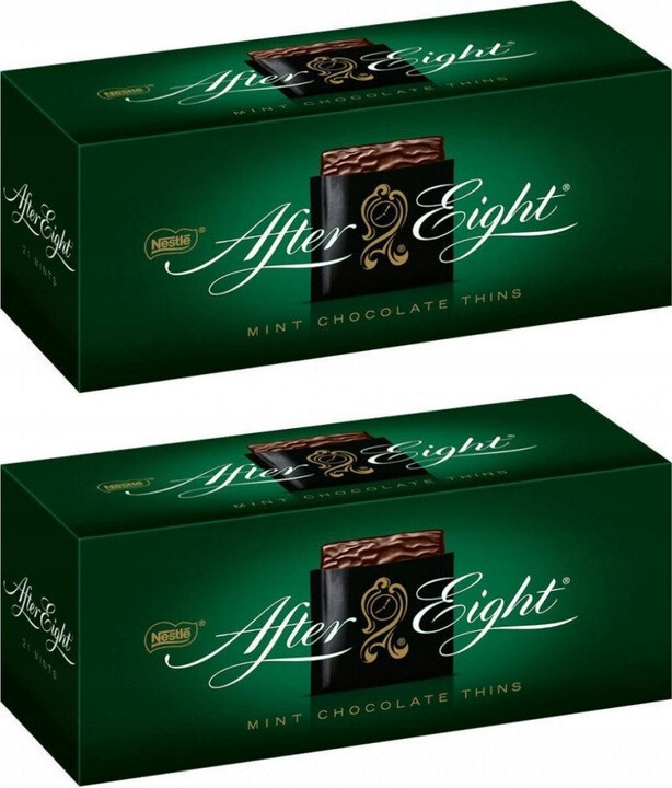 2 x Nestle AFTER EIGHT Chocolate Pralines Mint Flavour Box 2 x 200g / 7oz
