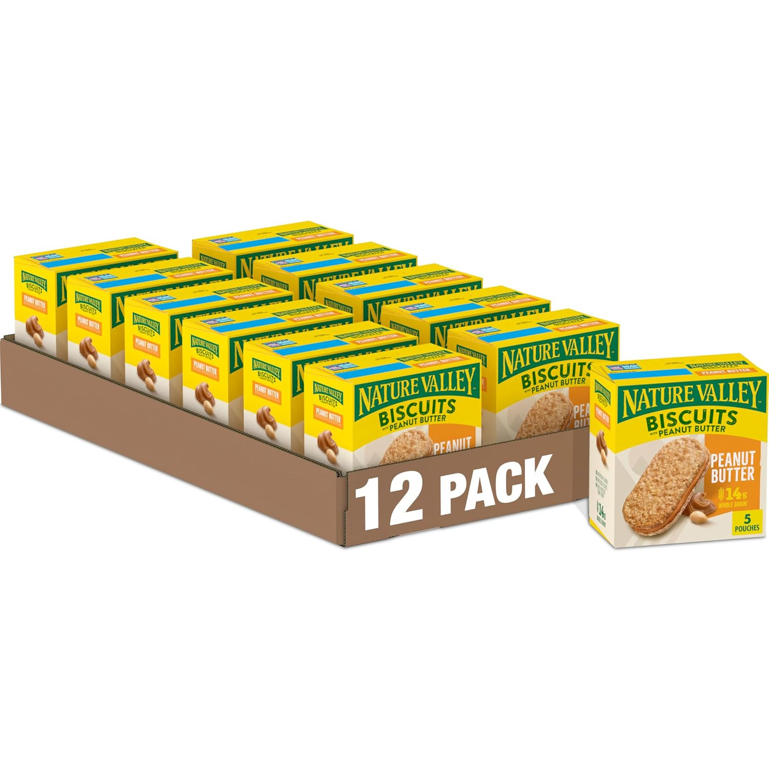 Biscuit Sandwiches, Cinnamon Almond Butter, 10 Bars, 13.5 Oz (Pack of 6)