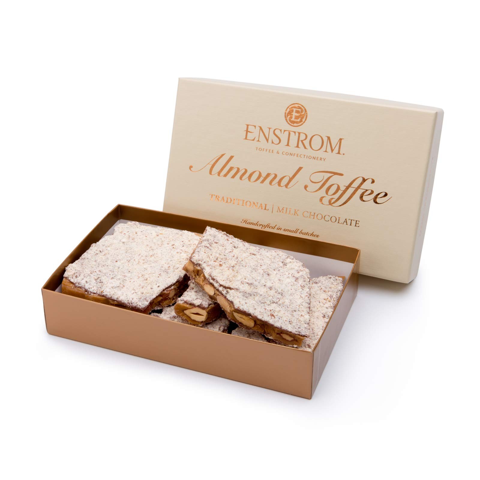 Milk Chocolate Almond Toffee 1lb box | Handcrafted | Gluten Free | Kosher Dai…