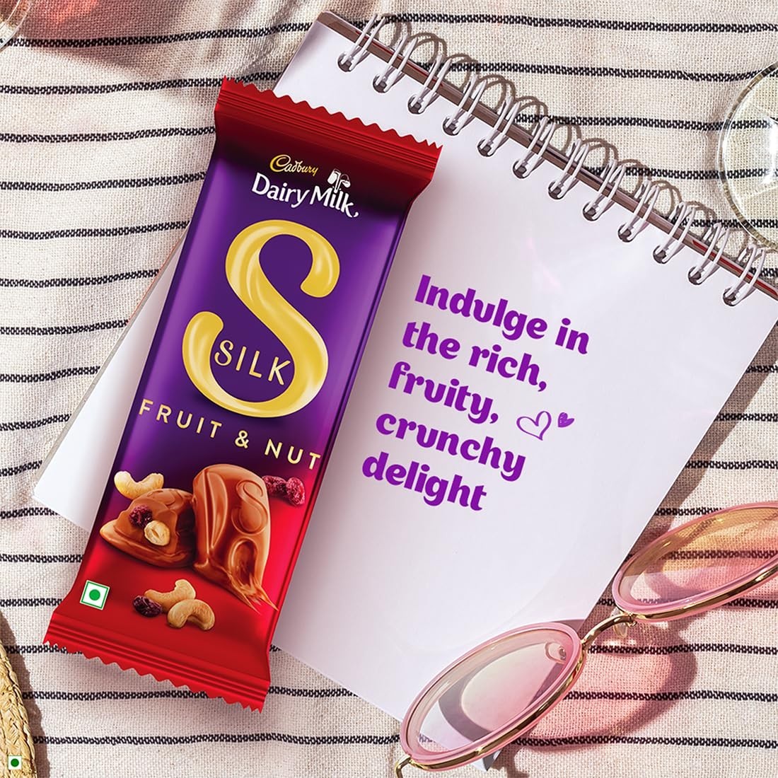 Cadbury Dairy Milk Silk Fruit and Nut Chocolate Bar, 129 Grams | Pack of 5