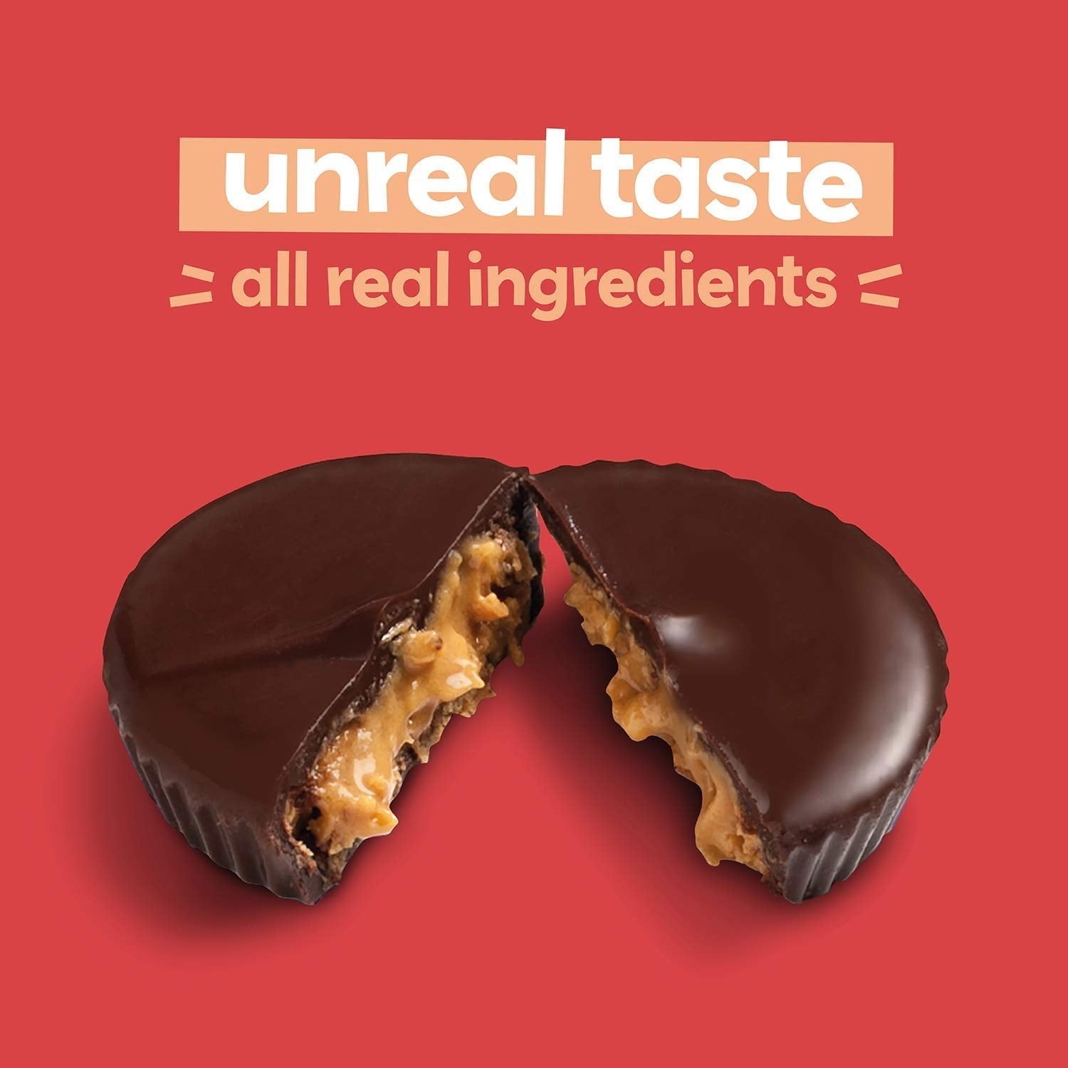 UNREAL Dark Chocolate Peanut Butter Cups, Non-GMO, Gluten Free, 4.2oz