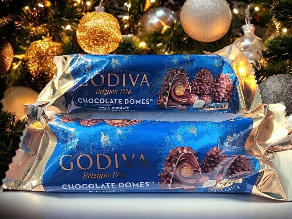 Godiva Domes Crispy Hazelnut 3Pcs – 30g FREE SHIPPING WORLD WIDE