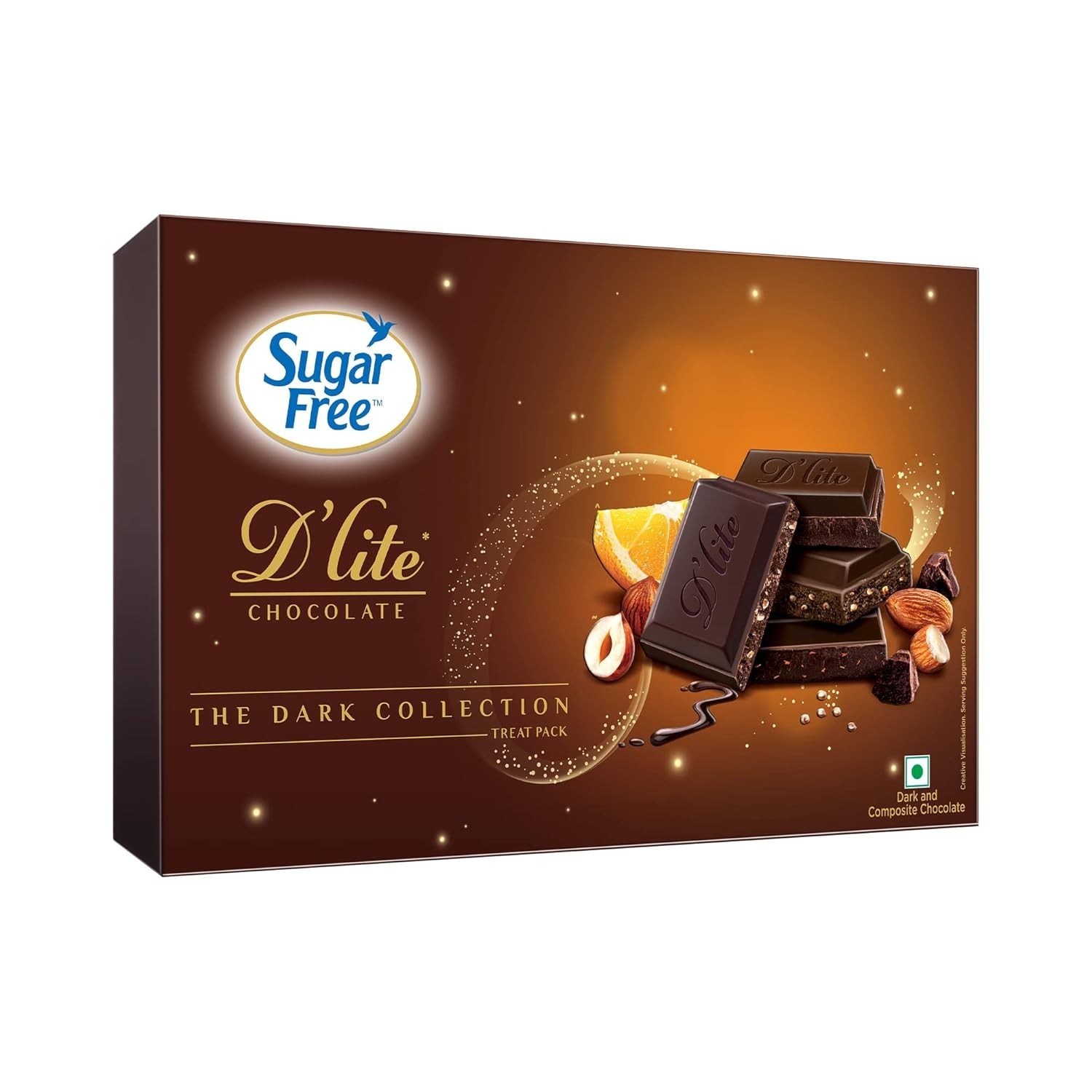 SUGAR FREE D’LITE The Dark Collection Assorted Chocolate Gift Pack 120g