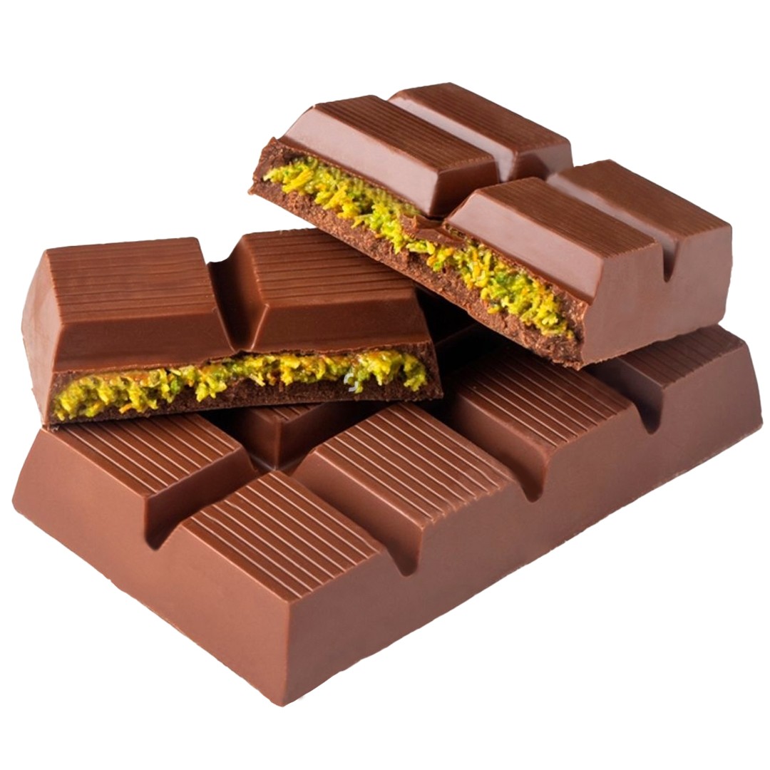 Dubai Chocolate Kunafa Pistachio, 200 gr (The Original), Daily Fresh Pack of 20