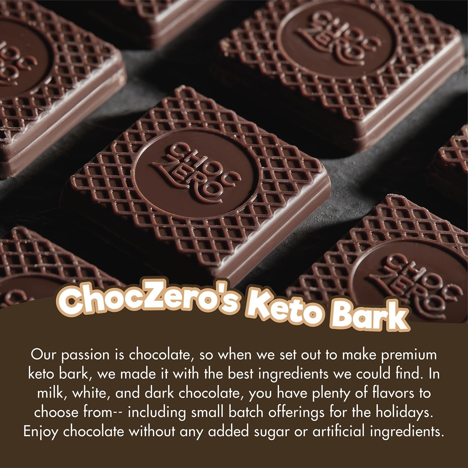 High Fiber Dark Chocolate Almond Bark with Sea Salt – Sugar Free & 3.2oz
