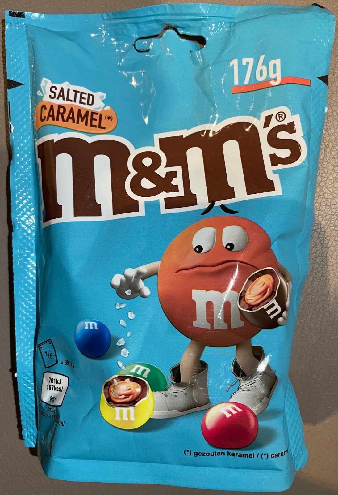 M&M’s Salted Caramel Pouchs — 4 Pouchs — 24.83 oz 176g x4