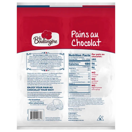 La Boulangere Pains au Chocolat Croissants, 16 ct