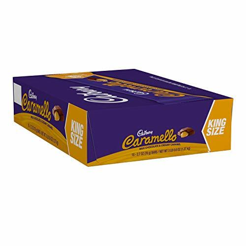 CARAMELLO Chocolate Caramel Candy Bar, King Size (Pack of 18)