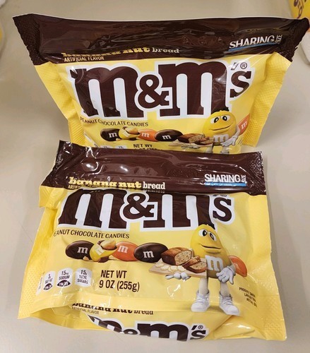 2x M&M’s Banana Nut 9oz Sharing Size Bags – Limited Edition 2026