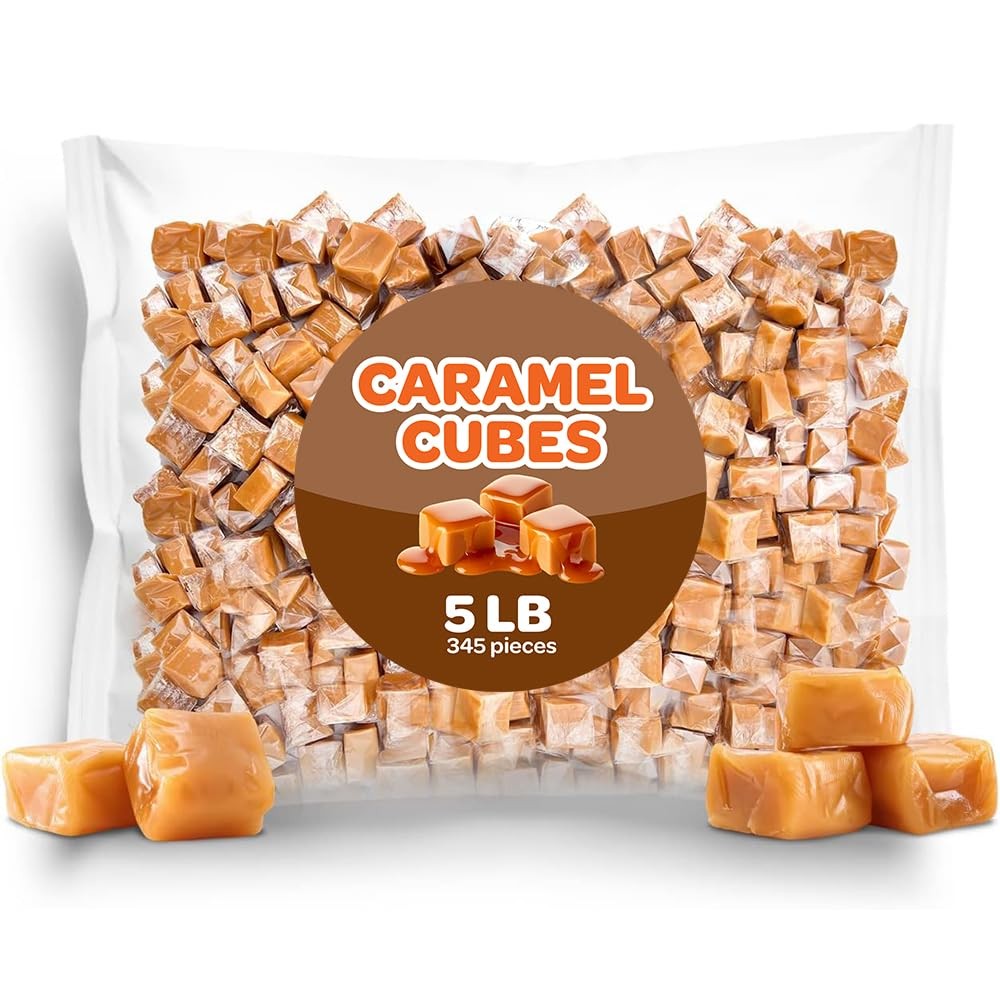 Caramel Cubes Candy – Bulk Pack 5 Pounds – Individually Wrapped Caramels for …