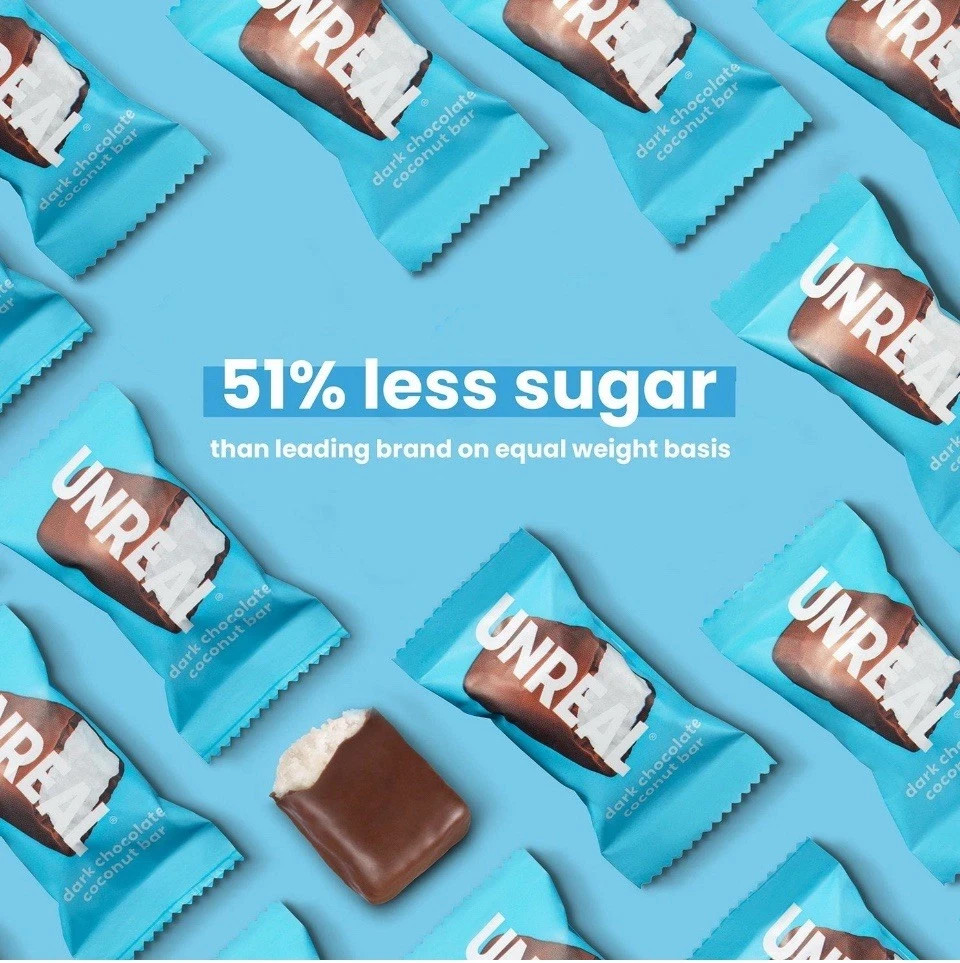 UnReal Dark Chocolate Coconut Bars, Mini, 11.1 oz.