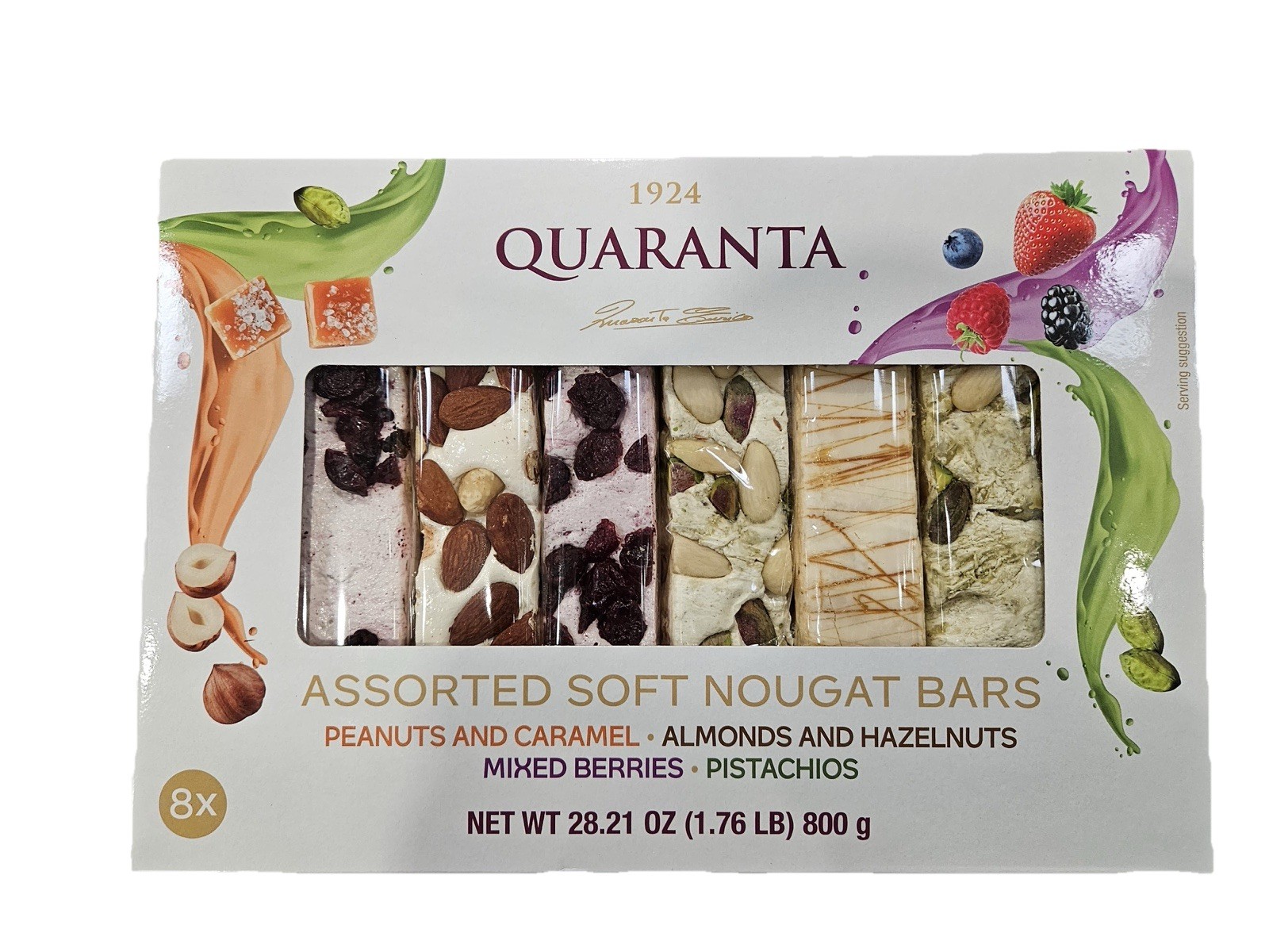 Quaranta Assorted Soft Nougat Bars 28.21 Ounce FREE SHIPPING