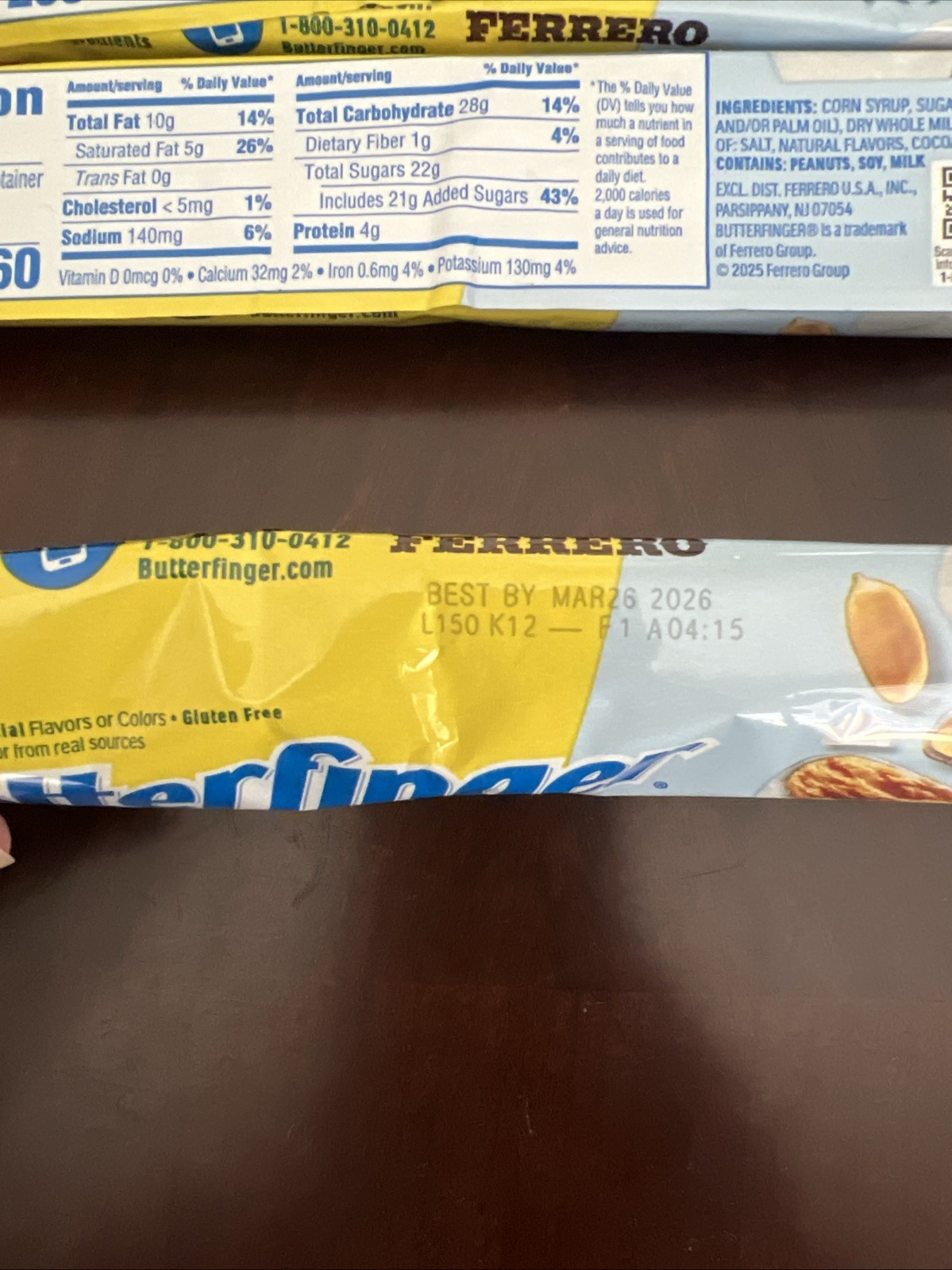 Limited Edition Butterfinger Marshmallow Share Pack Brand New Candy Bar Hard