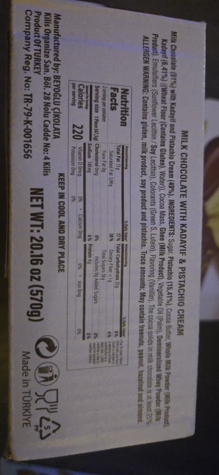 2 Cases, 6 Bars In Each Case Dubai Chocolate Dubaco Viral Dubai Chocolate