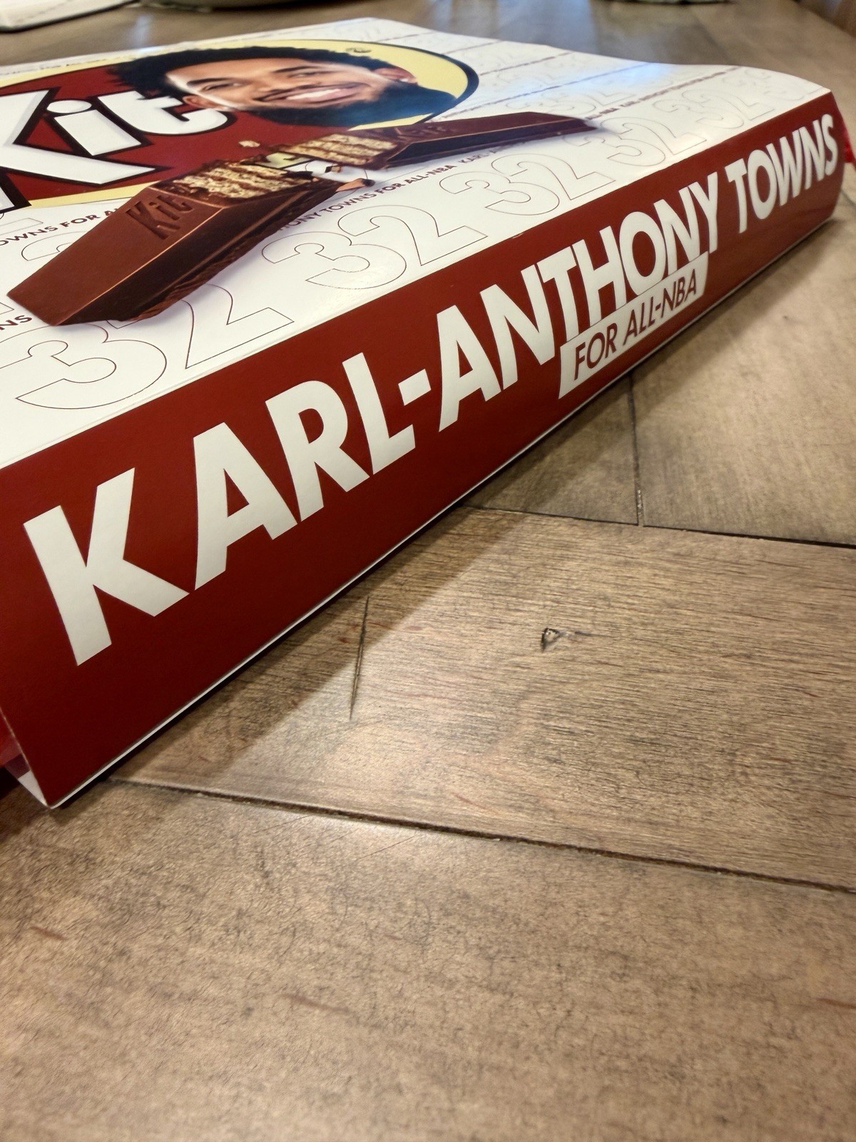 Limited Edition Kit-“KAT” Chocolate Bar Karl-Anthony Towns All-NBA Wrapper
