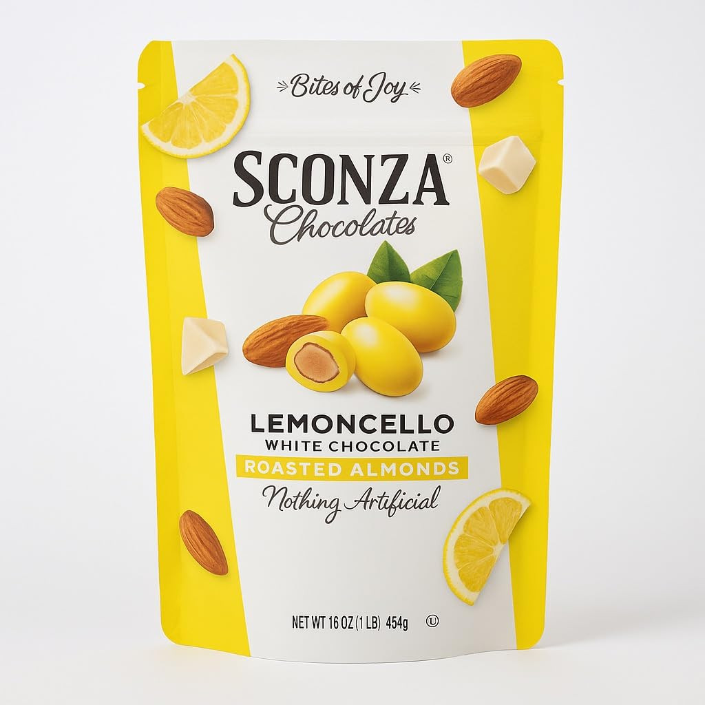 Lemoncello Almonds, 16 Oz.