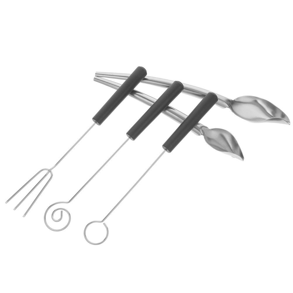 5PCS Stainless Steel Art Pencil Spoons – Chocolate Dipping Utensils – Culinary