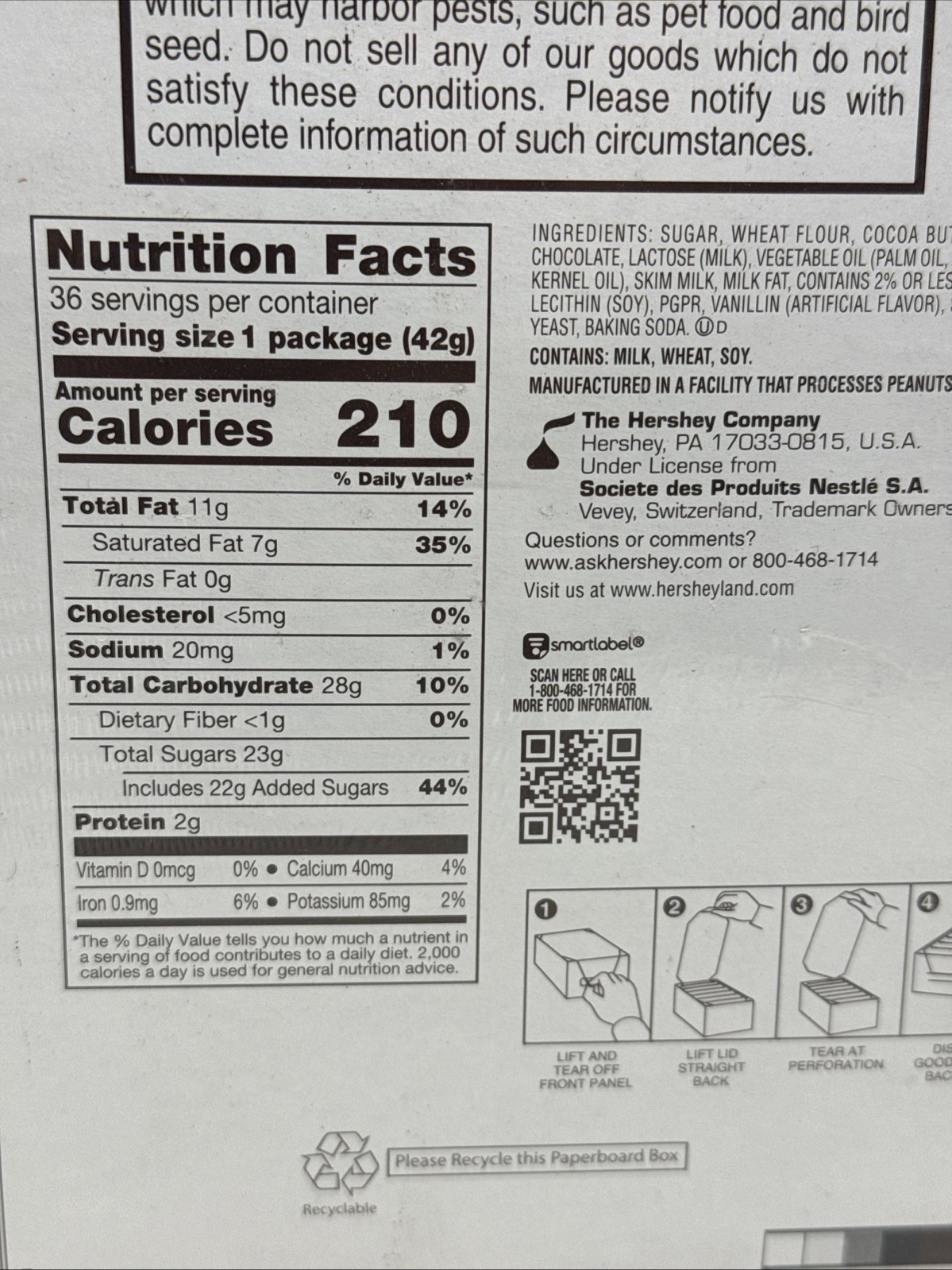 Kit-Kat Milk Chocolate Wafer Bars, 36 Packs 1.5oz each