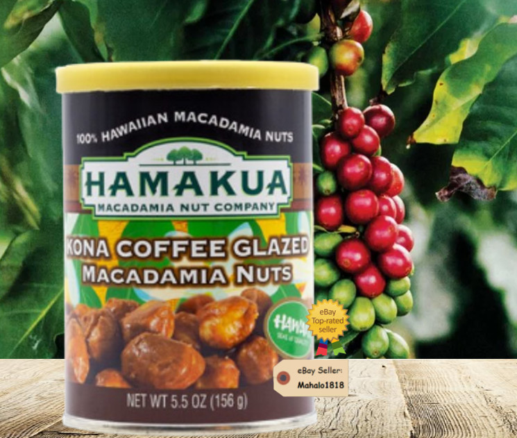 HAMAKUA MACADAMIA NUT COMPANY Kona Coffee Glazed Macadamia Nuts (5.5oz Can)