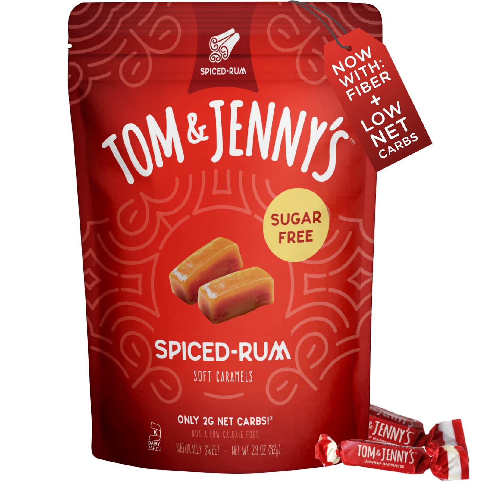 Sugar-Free Keto Caramels – Sea Salt & Vanilla, Low Carb, Zero Sugar, 1 Pack