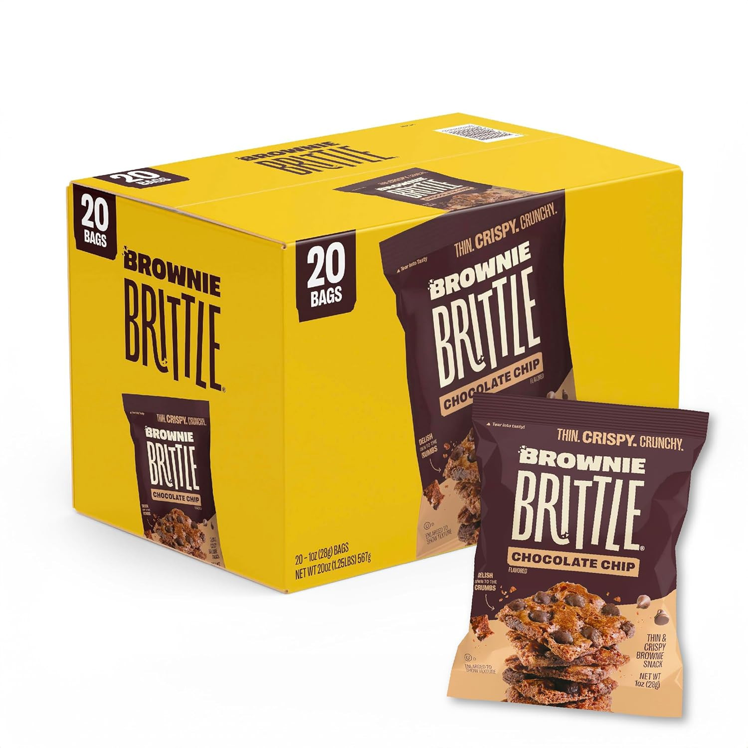 – Original Chocolate Chip Thin and Crispy Sweet Snacks (Pack of 20, 1 Oz), Rich