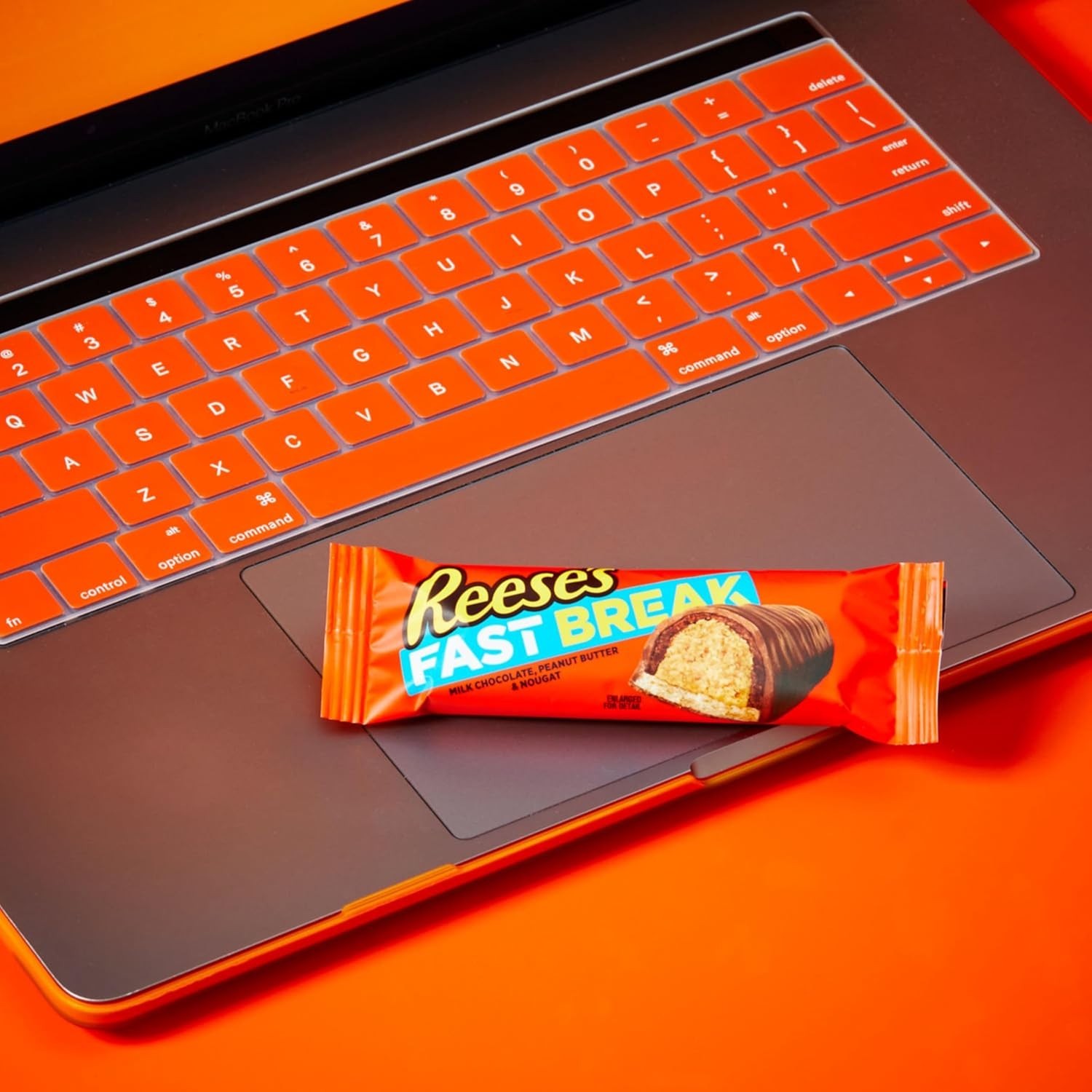 FAST BREAK Peanut Butter Nougat Candy Bars, 18 Pack`